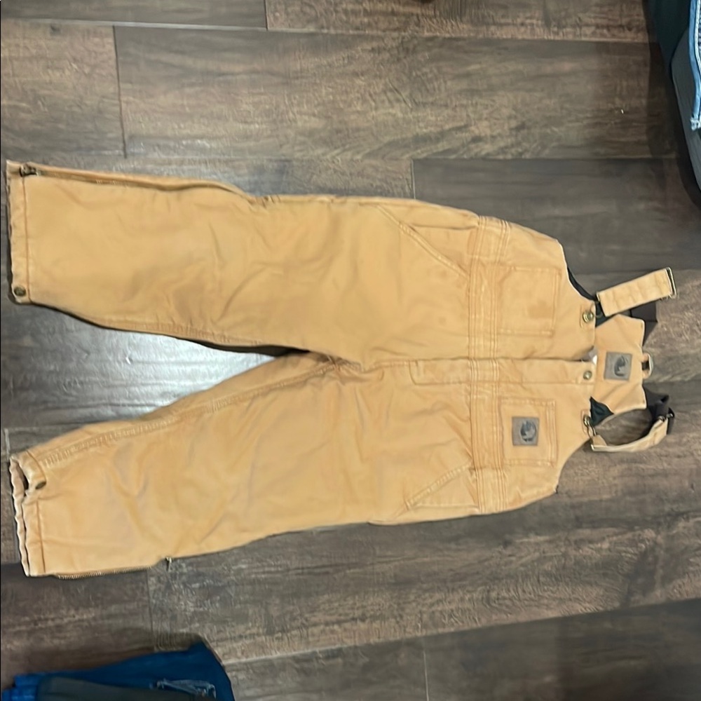 Kids Tan Overalls Berne Brand